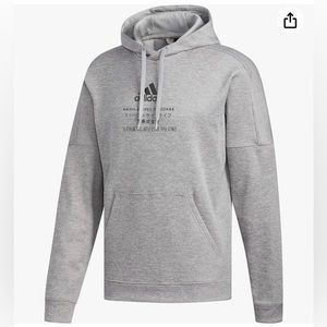 Adidas Men’s Trn T Hoodie Kangaroo pocket  Small Grey New with tag